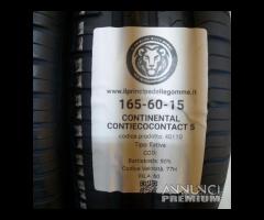 2 gomme 165 60 15 continental a40110