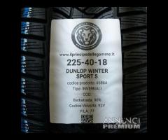 2 gomme 225 40 18 dunlop a46864