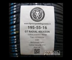 4 gomme 195 55 16 gt radial a48708