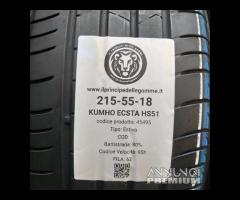 4 gomme 215 55 18 kumho a45495