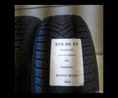 2 GOMME 215 55 17 DUNLOP A1818