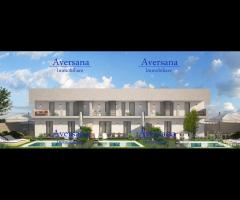 Ville stile moderno con piscina giugliano parete