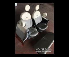 Tappezzeria sedili Fiat 500 pelle e tessuto