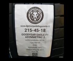 2 GOMME 215 45 18 GOODYEAR A52181