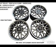Cerchi In Lega Da 18" WOLFRACE Per Mustang - JDM