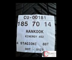 2 PNEUMATICI 185/70 R14 HANKOOK 4 STAGIONI 90%