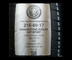 2 GOMME 215 60 17 BRIDGESTONE A52438