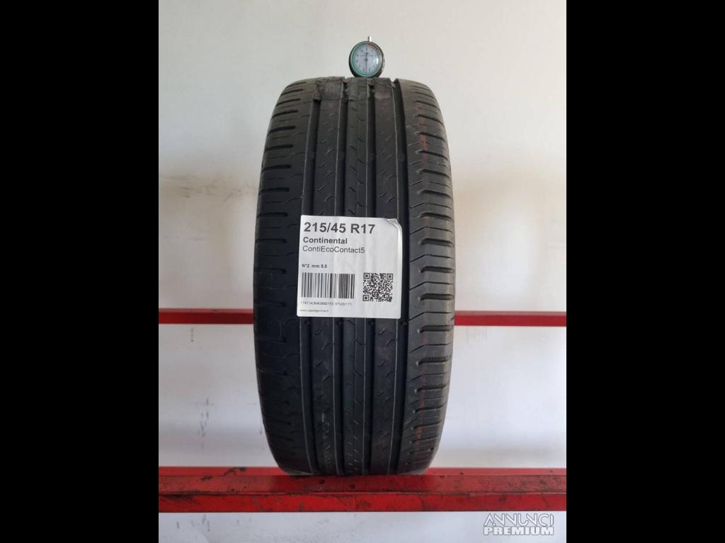 Gomme Usate Continental 215 45 17 Guarda Catalogo - 1/3