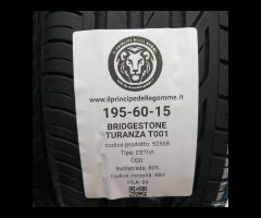 2 GOMME 195 60 15 BRIDGESTONE A52568