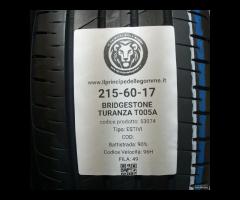 2 GOMME 215 60 17 BRIDGESTONE A53074