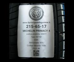 4 GOMME 215 65 17 MICHELIN A53077