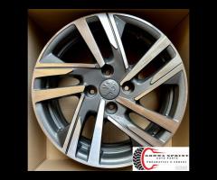 4 CERCHI IN LEGA ORIGINALI R16 PEUGEOT 208 NEW - 6