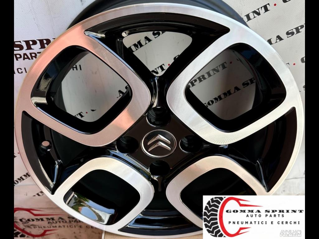 4 CERCHI IN LEGA ORIGINALI R16 CITROEN C3 C4 - 3/9