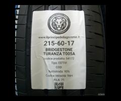 4 GOMME 215 60 17 BRIDGESTONE A54172