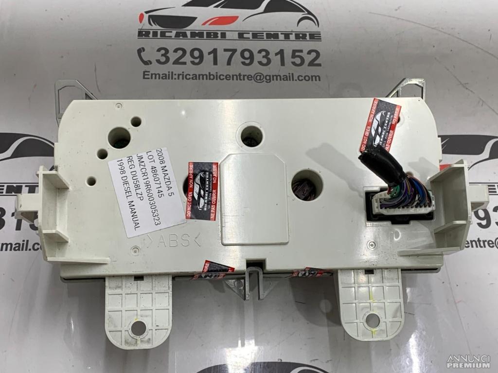 PANNELLO COMANDO CLIMA RISCALDAMENTO MAZDA 5 2008 - 15/18
