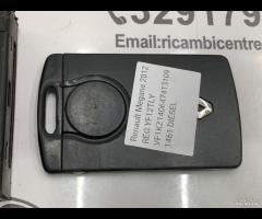 BLOCCHETTO ACCENSIONE CON CHIAVE RENAULT MEGANE 20 - 12