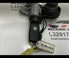 BLOCCHETTO ACCENSIONE CON CHIAVE SKODA FABIA 2012 - 14