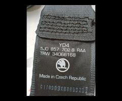 CINTURA DI SICUREZZA ANTERIORE DESTRA DX SKODA FAB - 17