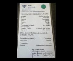 ORECCHINI PENDENTI ORO 18kt. DIAMANTI E SMERALDI