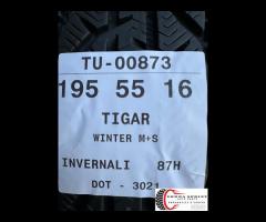 4 PNEUMATICI 195/55 R16 TIGAR INVERNALI 85/90% - 10