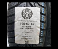 2 GOMME 195 60 15 UNIROYAL A55955