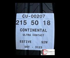 2 PNEUMATICI 215/50 R18 CONTINENTAL ESTIVE 80%