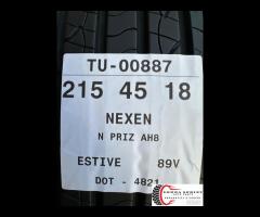 4 PNEUMATICI 215/45 R18 NEXEN ESTIVE SEMINUOVE - 10