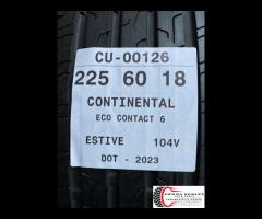 2 PNEUMATICI 225/60 R18 CONTINENTAL ESTIVE 80%