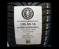 2 GOMME 195 55 16 KLEBER A56089