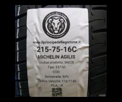 2 GOMME 215 75 16C MICHELIN A56628