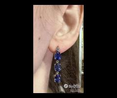 PAIO ORECCHINI ORO18kt. CON DIAMANTI E ZAFFIRI