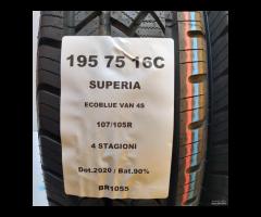 2 GOMME 195 75 16C SUPERIA BR1055
