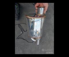 silenziatore tuning con valvola aftermarket nuovo