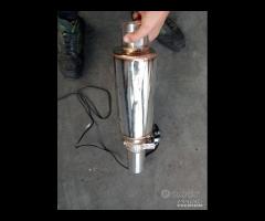 silenziatore tuning con valvola aftermarket nuovo