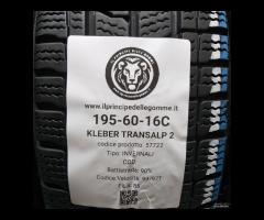 4 GOMME 195 60 16C KLEBER A57722