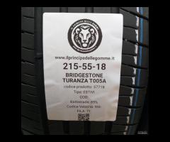 4 GOMME 215 55 18 BRIDGESTONE A57718