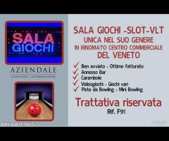 SALA GIOCHI IN NOTO CENTRO COMMERCIALE IN VENETO