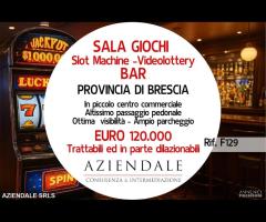 SALA GIOCHI-SLOT E VIDEOLOTTERY CON BAR