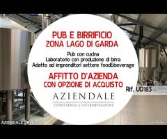 PUB BIRRIFICIO CON LABORATORIO SUL LAGO DI GARDA