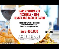 RISTOPIZZERIA CON CAMERE SU LAGO DI GARDA