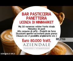 BAR PASTICCERIA PANETTERIA CON PLATEATICO