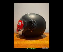 NUOVO CASCO JET DOPPIA VISIERA COLORE NERO OPACO
