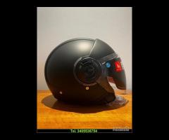 NUOVO CASCO JET DOPPIA VISIERA COLORE NERO OPACO