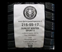 2 GOMME 215 55 17 DUNLOP A58256