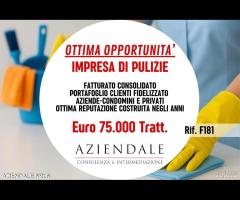 IMPRESA DI PULIZIA STORICA - OPPORTUNITA' UNICA