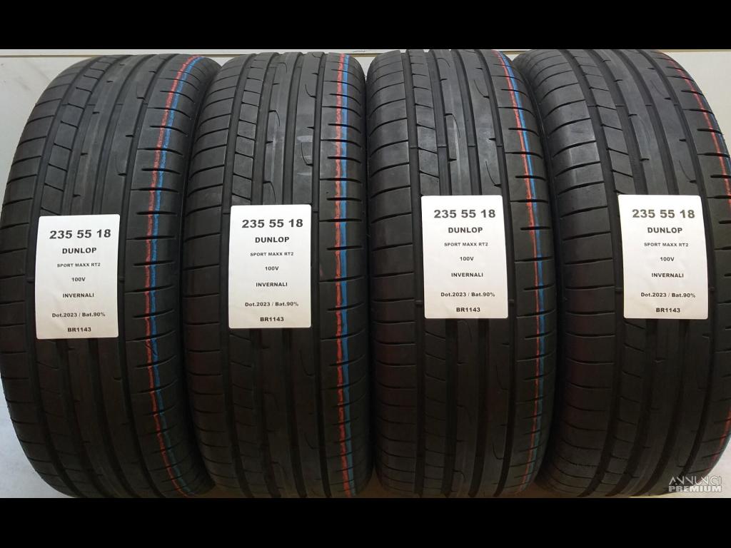 4 GOMME 235 55 18 DUNLOP BR1143 - 1/8