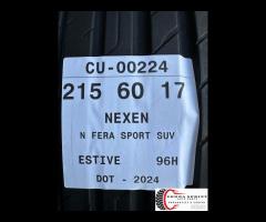 2 PNEUMATICI 215/60 R17 NEXEN ESTIVE 75%