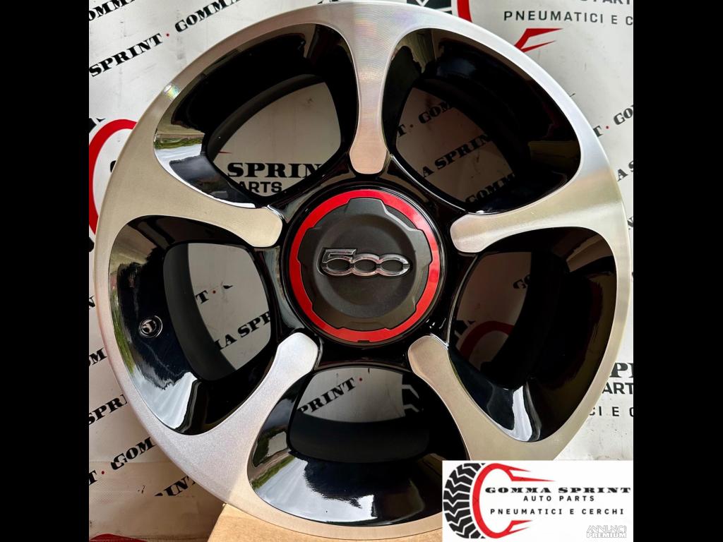 4 CERCHI IN LEGA ORIGINALI R17 FIAT 500 ABARTH - 1/7
