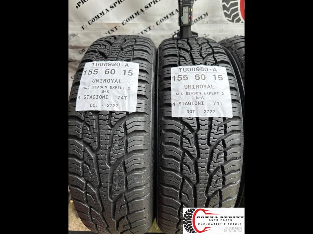 4 PNEUMATICI 155/60 R15 E 175/55 R15 UNIROYAL 4ST - 3/14
