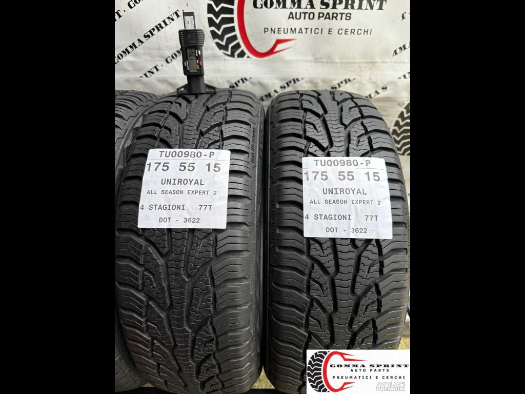 4 PNEUMATICI 155/60 R15 E 175/55 R15 UNIROYAL 4ST - 5/14